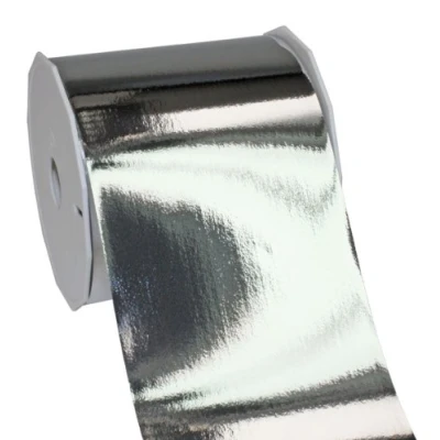 Image of C.E. Pattberg MEXICO Metallic Gift Ribbon silver, 27 yards of Balloonribbon for Wrapping, 3.54 inches width, Accessories Decoration &amp; Handicrafts, Presents