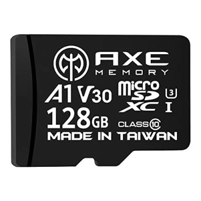 Image of AXE MEMORY 128GB Micro SD Card 4K Ultra HD Video High Speed MicroSDXC Up To 95MB/S A1 V30 UHS I U3