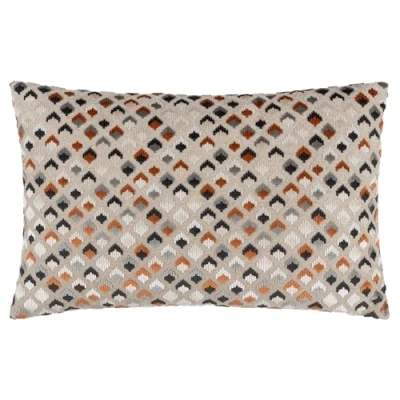 Image of Paoletti Lexington Velvet Jacquard Cushion Cover, 40 x 60 cm
