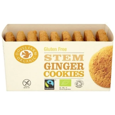 Image of (2 Pack) Doves Farm Ginger Cookies G/F 150g 2 PACK BUNDLE