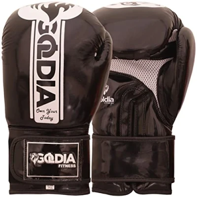 Image of Boxing Sparring Gloves In Faux Leather l For Men&#039;s And Women&#039;s (Black, 10oz)