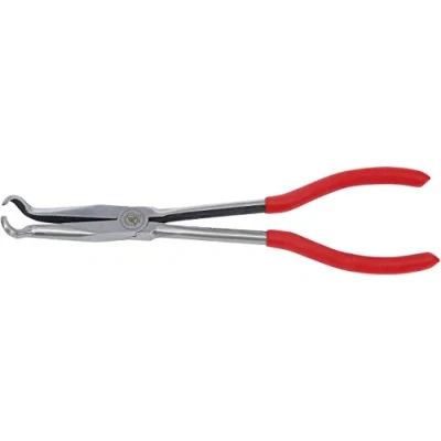 Image of BGS Diy 413 Long Nose Spark Plug Pliers with ring Tip 280 mm