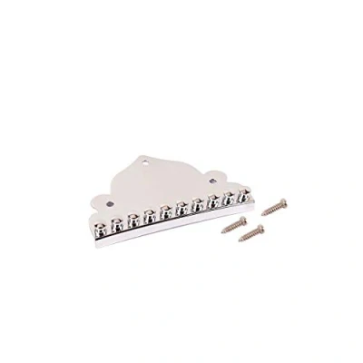 Image of Alnicov 10 String Mandolin Tailpiece with Screws for Guitar or Replacement Accessories