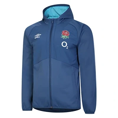 Image of Umbro Male England Full Zip (O2) Jacket, Ensign Blue Bachelor Button, 3XL UK