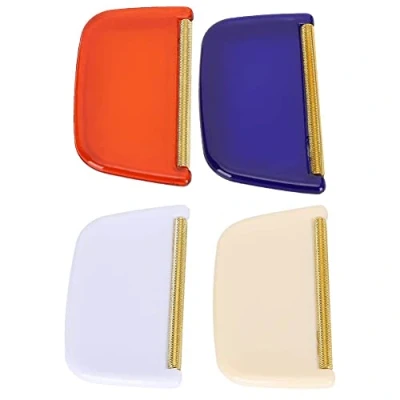 Image of 4Pcs Sweater Cashmere Comb, Wool Fabric Shaver Pilling Fuzz Lint Remover Manual Portable Clothing Brush Tool for De Garments Knits Woolens Scarves Coats Pants Care