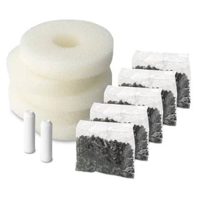 Image of Pisces 5 Pack Refill Service Kit Compatible with biOrb Aquariums and Tanks Filter Media &amp; Airstone