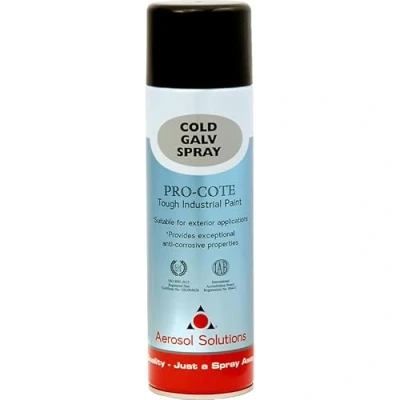 Image of Aerosol Solutions Pro Cote Cold Galv Spray Paint 500ml
