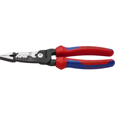Image of KNIPEX 13 72 200 ME WireStripper Metric Version with Multi Component Grips Black atramentized