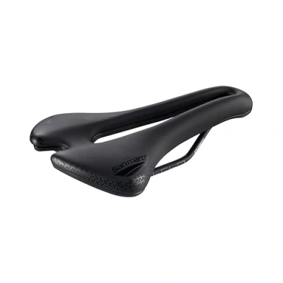 Image of Selle San Marco Aspide Short Comfort Dynamic Saddle: Black/Black Wide (L3)