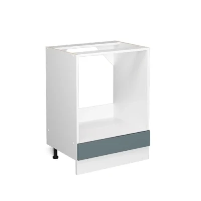 Image of Vicco Oven housing cabinet Raul, Blue Grey/White, 60 cm without worktop