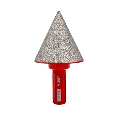 Image of DT DIATOOL Diamond Beveling Chamfer Bit 35mm with Hex Shank for Enlarging Trimming Shaping Existing Holes of Granite Marble Porcelain Tiles