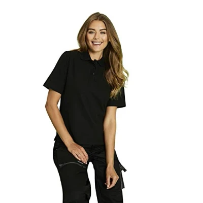 Image of UC106 Black 4XL 220GSM Ladies Poloshirt