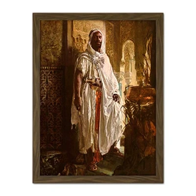 Image of Artery8 Charlemont The Moorish Chief Artwork Framed Wall Art Print 18X24 Inch