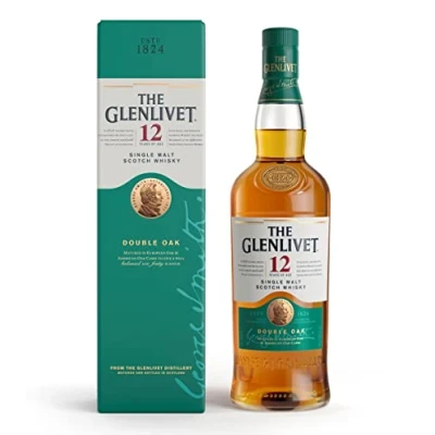 Image of The Glenlivet 12 Year Old Single Malt Scotch Whisky (Double Oak), 70cl with Gift Box,