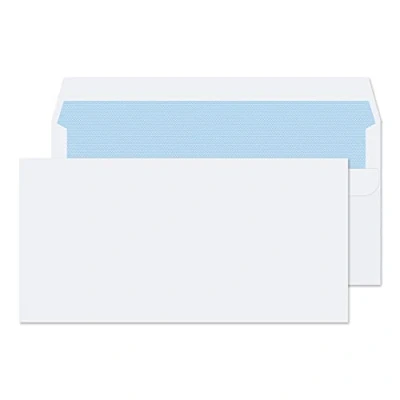 Image of Blake TS 130137 DL Purely Everyday Self Seal Envelope, 100gsm, 110mm x 220mm, White, Pack of 500