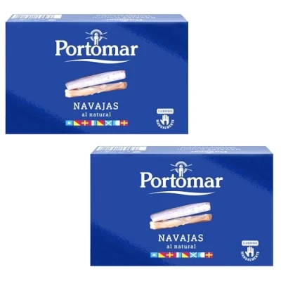 Image of Spanish Razor Clams (Navajas) 120g ( Pack of 2 x 120g)
