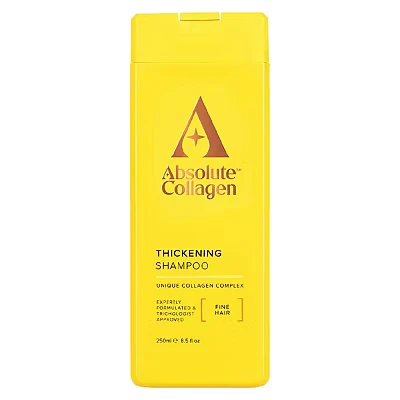 Image of Absolute Collagen Thickening Complex Shampoo 250ml For Thin &amp; Fine Hair Strengthen, Thicken, Nourish and Cleanse Boost Shine Fight Signs of Ageing Paraben Free