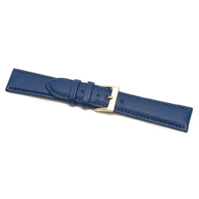 Image of Birch Leather Watch Straps Soft Padded for Men Women Band Replacement Men’s Bracelet Clasp Buckle 12mm 30mm 6 Colours (14mm, Blue)