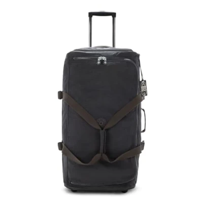 Image of Kipling TEAGAN L Large wheeled duffle, Upright, Black Noir (Black)