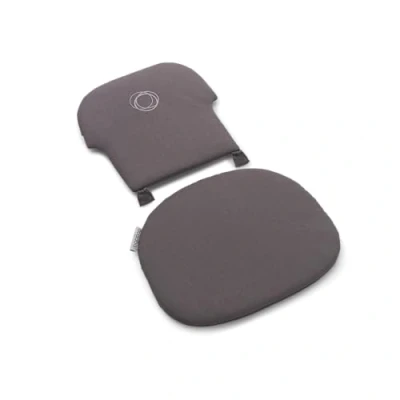 Image of Bugaboo Giraffe Baby Cushion Set for Evolutionary Chair Set, Backrest and Seat Pads, Water Repellent, Stain Resistant Easy to Clean, Grey