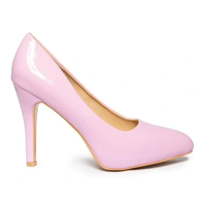 Image of Womens Ladies HIGH Heel Stiletto Court Shoes Smart Office Work 10cm (Pink, UK Footwear Size System, Adult, Women, Numeric, Medium, 7)