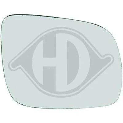 Image of 1J1857522C, 3B1857522D Wing Mirror Glass DIEDERICHS 2213028 Right VOLKSWAGEN: Golf 4, Bora Saloon