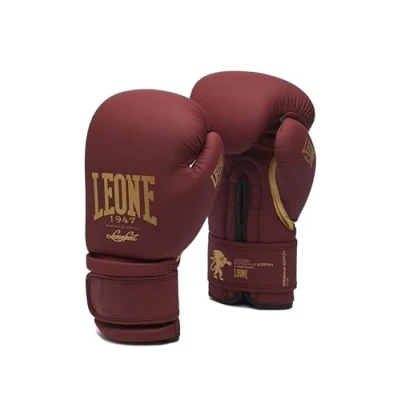 Image of LEONE 1947 Unisex Gn059 Boxing Gloves, Bordeaux, 10 Oz EU