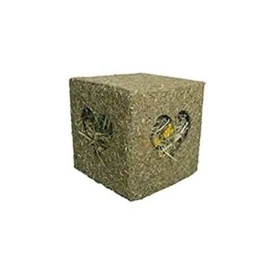 Image of Rosewood Naturals ‘I Love Hay’ Forage Cube, Treat &amp; Toy for Small Animals, Large