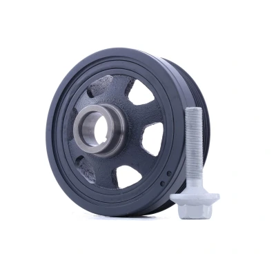 Image of 1120350000, 1120350000S1, 1120350400, 1120350400S1, 1120350500 Crankshaft Pulley FEBI BILSTEIN 33656 6PK 160mm 5 with screw BMTS Turbo NEW