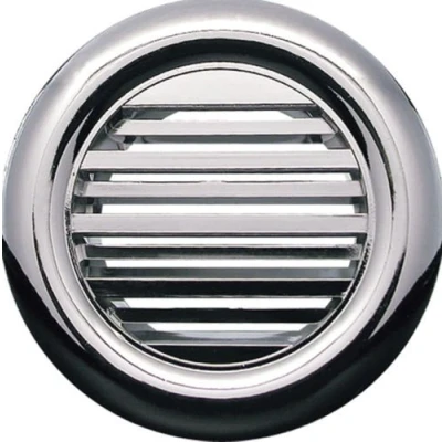 Image of Chrome Bathroom Door Mini Circle Air Vent Grille 40mm / 1.57&quot; Two Sided Round Ventilation Ducting Cover Furniture Soffit Grid T71MS