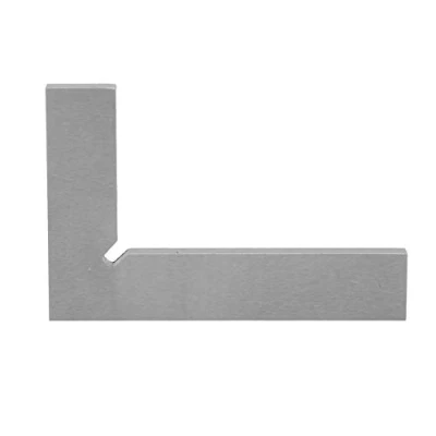 Image of Stainless Steel Right Angle Ruler High Accuracy 2 Straight Edges 90 Degree for Flat Edge and Square Measurement(75 x 50mm), Measuring Tools