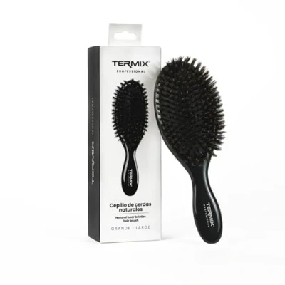 Image of Termix Paddle Hairbrush Big with Boar Bristles,L,Black,2525191