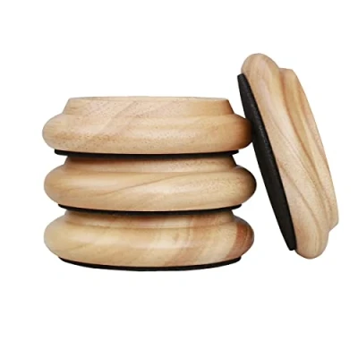 Image of Piano Caster Cups Furniture Floor Felt Pad Hardwood Coasters Anti Sliding Protectors Feet Protector Pads for All Floors &amp; Wheels of Furniture, Sofas and Bed