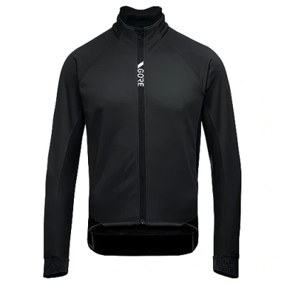 Image of GORE WEAR Men&#039;s Thermo Cycling Jacket, C5, TEX INFINIUM, L, Black