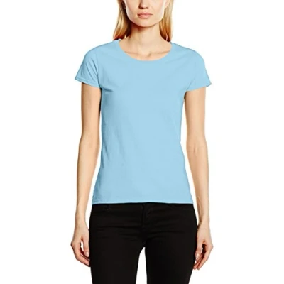 Image of Fruit of the Loom Women&#039;s Original T. T Shirt, Sky, 8 (Manufacturer Size:X Small)