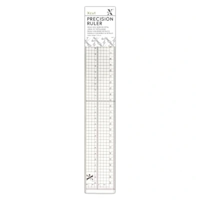 Image of Xcut 12&quot; 30cm Precision Steel Ruler, Metal Edge Inlay, Straight Edge, For Hobby Craft Kit, Measuring, Plans, Quilting