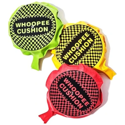 Image of HiFEN® 3 Assorted Color Self Inflating Whoopee Cushion Ideal Joke Gift Gag Toy Novelty Practical Jokes Fun Cushions