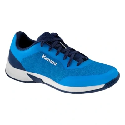 Image of Kempa Kourtfly Three Handball shoes, Men&#039;s, Size: 8, Blue/white Textile/synthetics