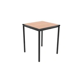 Image of Titan TABLE 600 X 760 with Beech Top and Black T 6076BE