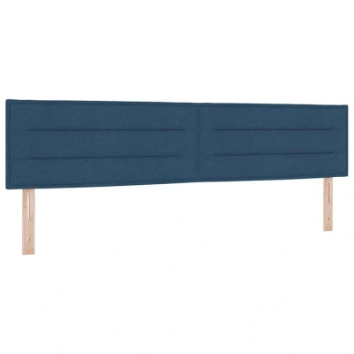 Image of Led Headboard Lines Design Blue 100 cm Fabric Vidaxl