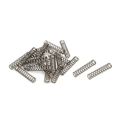 Image of sourcingmap 0.5mmx4mmx20mm 304 Stainless Steel Compression Springs Silver Tone 20pcs