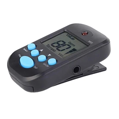 Image of Metronome, Plastic Adjustable Volume Musical Instrument Accessories Clip on LCD for Piano Violin Guitar Saxophone