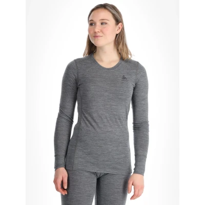 Image of Odlo CREW NECK Undershirt, Women&#039;s, Size: 4 6, steel grey melange
