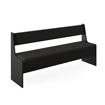 Image of Vicco Dining room corner bench Roman, Black, 166.6 x 41.5 cm