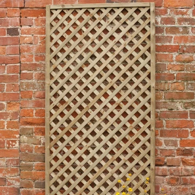Image of Forest 6&#039; x Rosemore Pressure Treated Diamond Lattice (1.8m 1.8m)