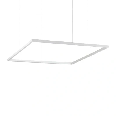 Image of Oracle Slim Non Dim Decorative Square Integrated Pendant Light White, 3000K, 51W
