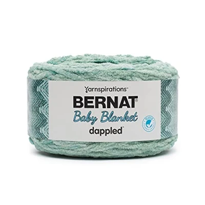 Image of BERNAT Baby Blanket Dappled, Misty Jungle Green, 300g