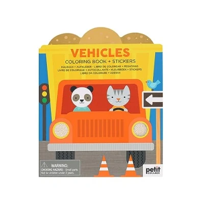 Image of Vehicles Coloring Book + Stickers: Colouring Stickers