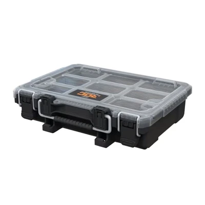 Image of Keter ROC Pro Gear Heavy Duty Tool Storage Compact Half Organiser Black/Grey