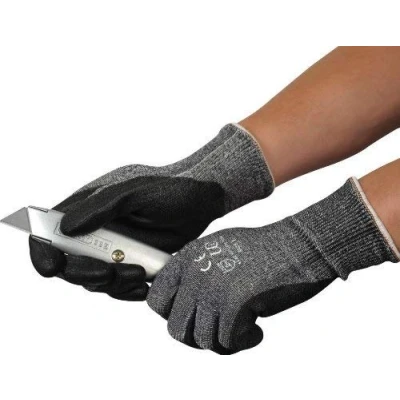 Image of UCI Kutlass PU500 Grey PU Palm Coated Cut Resistant Gloves 8/Medium